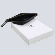 AMI - Smooth Leather Wallet  - Black