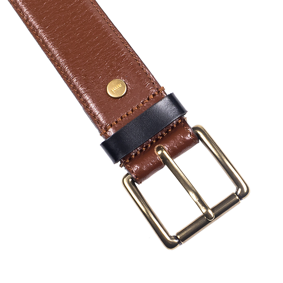 AMI - Classic Leather Belt - Cognac