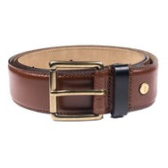 AMI - Classic Leather Belt - Cognac