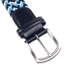 Anderson's - Woven Textile Belt - Blue/Blue/Navy