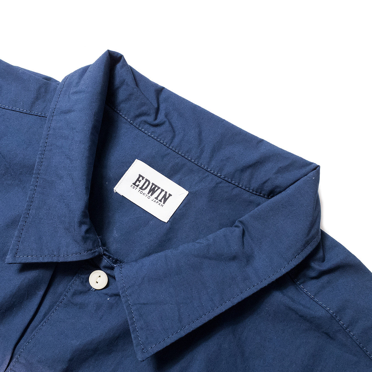 Edwin - Pocket Bowling Shirt - Navy