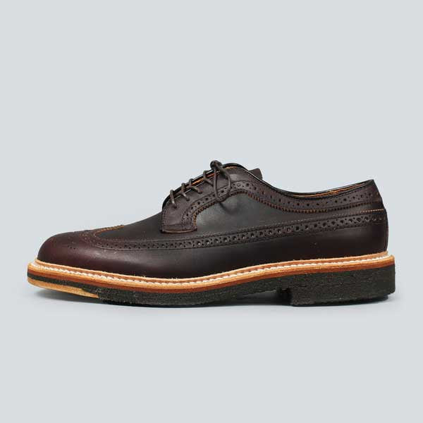 alden longwing  blucher - brown kudo - outer side