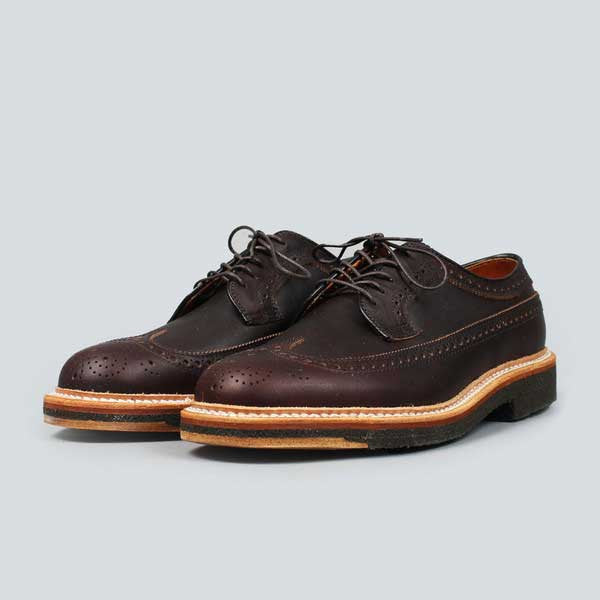 alden longwing  blucher - brown kudo - front on