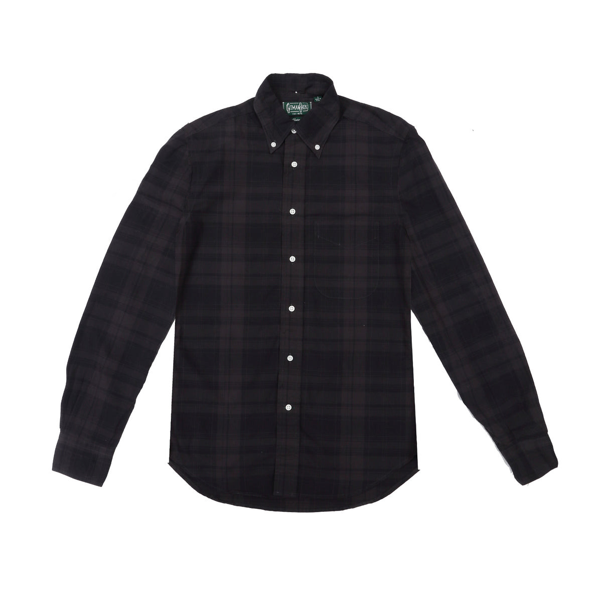 Gitman Vintage - Brushed Poplin Shirt - Black Check