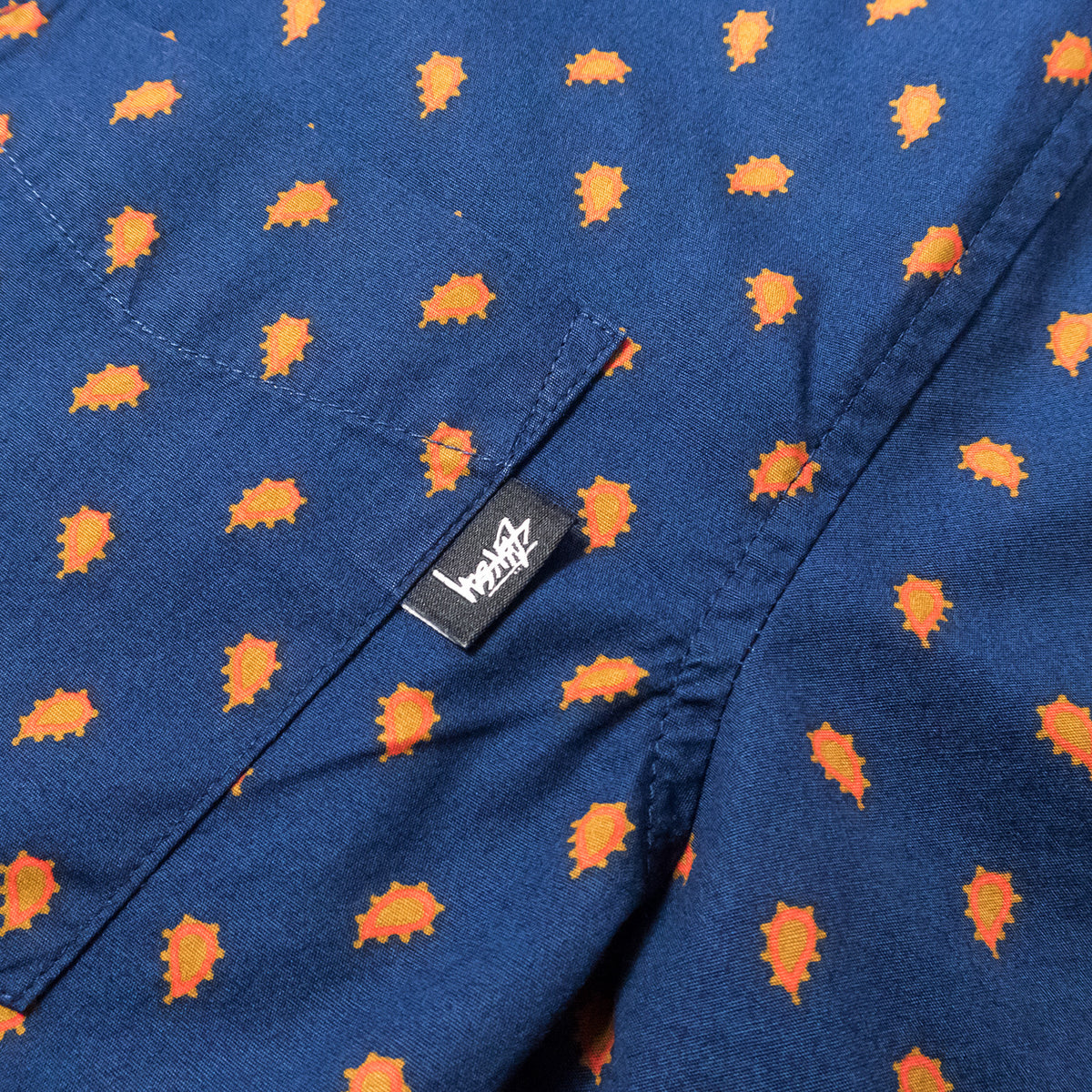 Stussy - Mini Paisley Shirt - Navy