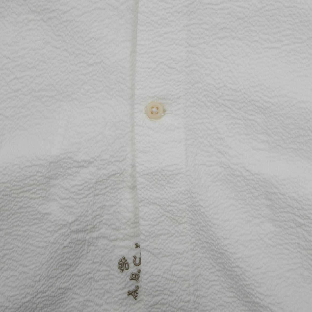 A.B.C.L. - Stand Seersucker Shirt - White