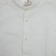 A.B.C.L. - Stand Seersucker Shirt - White