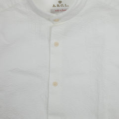 A.B.C.L. - Stand Seersucker Shirt - White