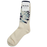 Rototo - Tie Dye Pattern Socks - Purple/Blue